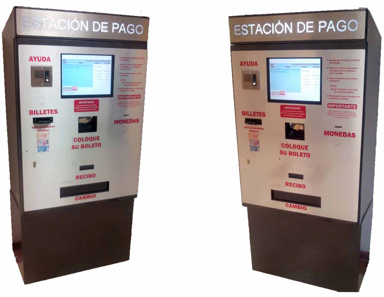Cajeros automaticos para estacionamientos