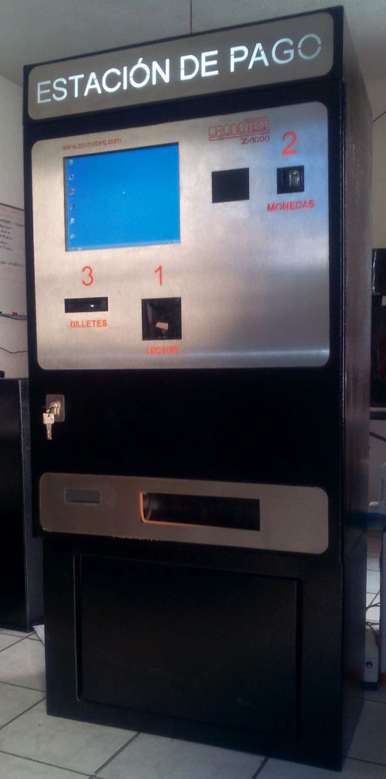 Maquina de pago automatico para estacionamientos